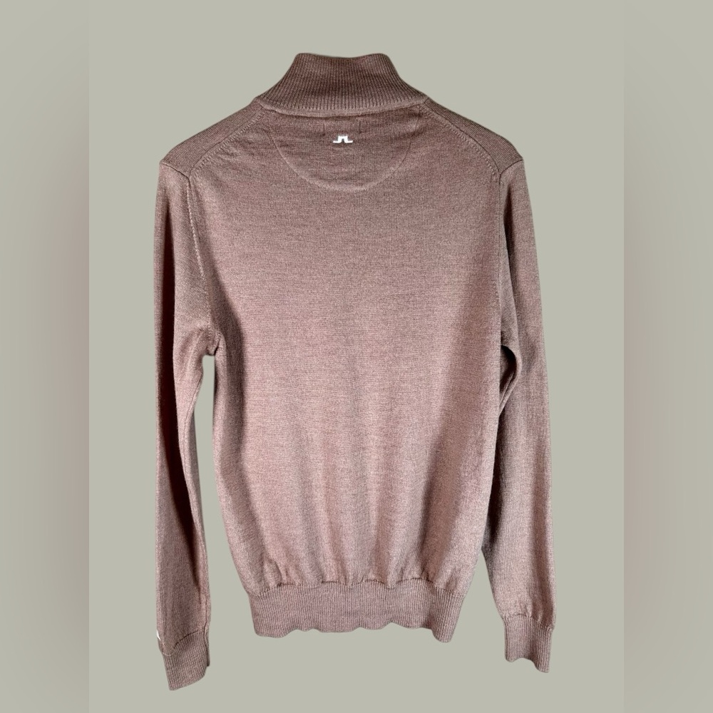 J.Lindeberg Men's Quarter Zip Kian 100% Merino wool Sweater - Picture 5 of 10